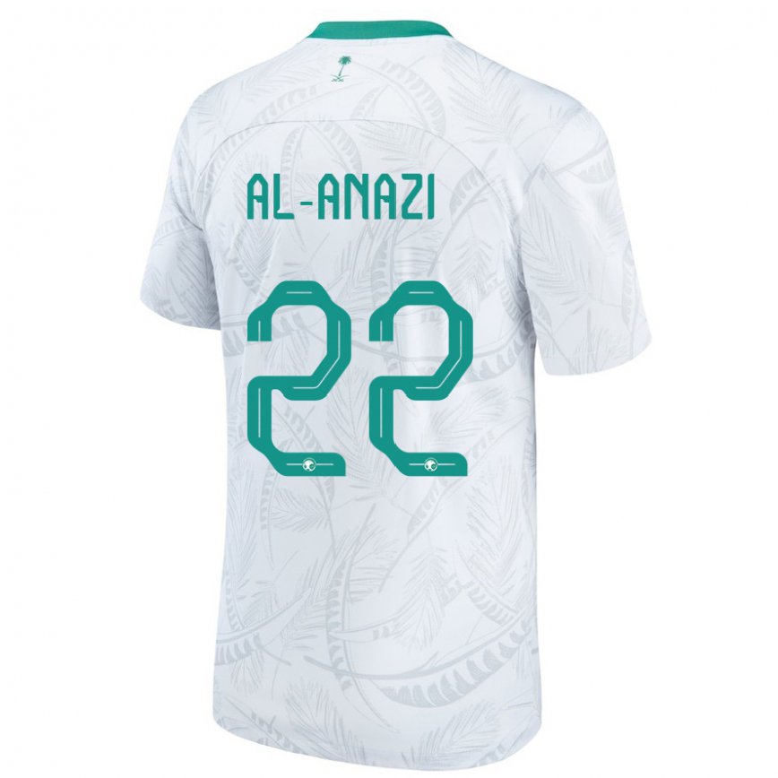 Mujer Camiseta Arabia Saudita Lama Al Anazi #22 Blanco 1ª Equipación 22-24
