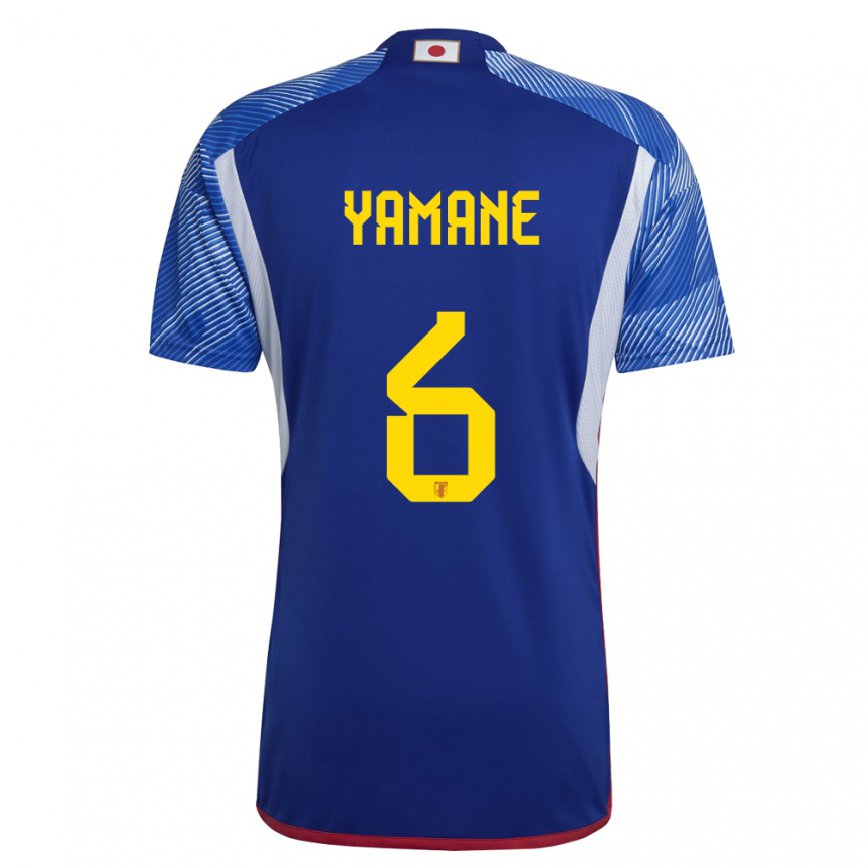 Mujer Camiseta Japón Riku Yamane #6 Azul Real 1ª Equipación 22-24