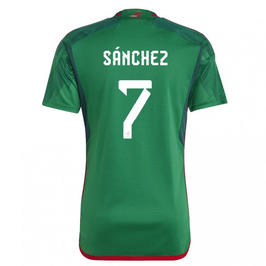 Mujer Camiseta México Maria Sanchez #7 Verde 1ª Equipación 22-24