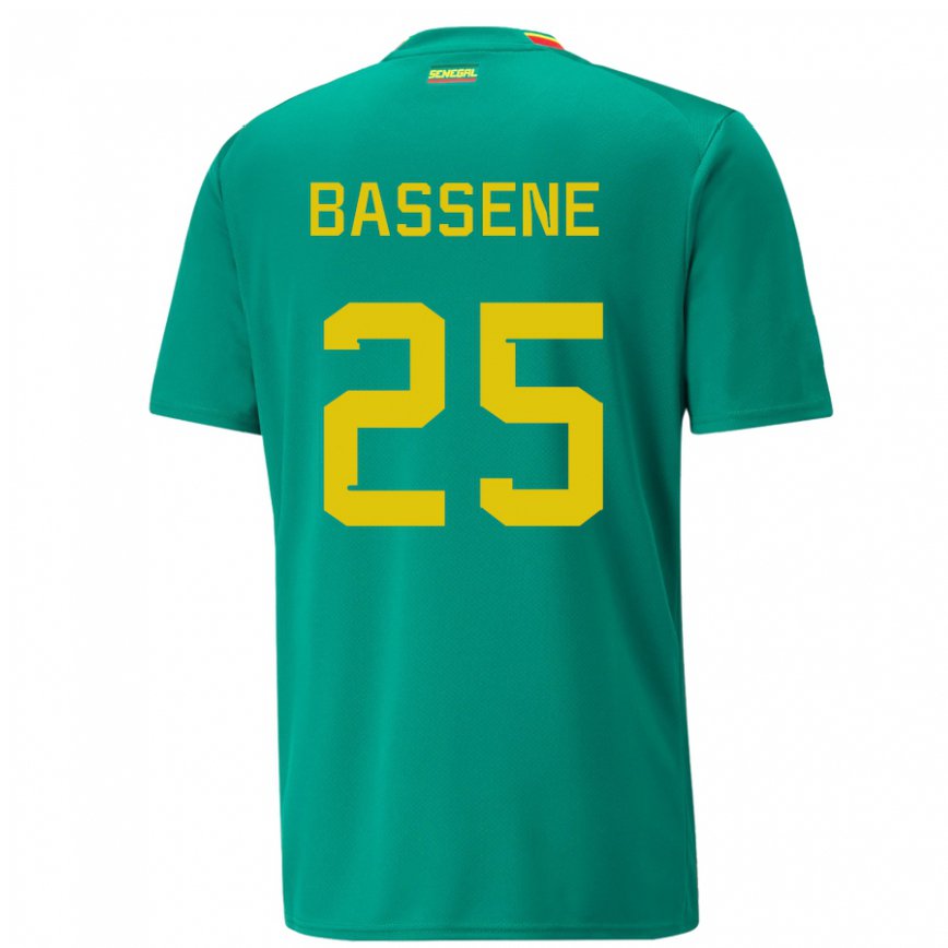 Mujer Camiseta Senegal Pascaline Bassene #25 Verde 2ª Equipación 22-24