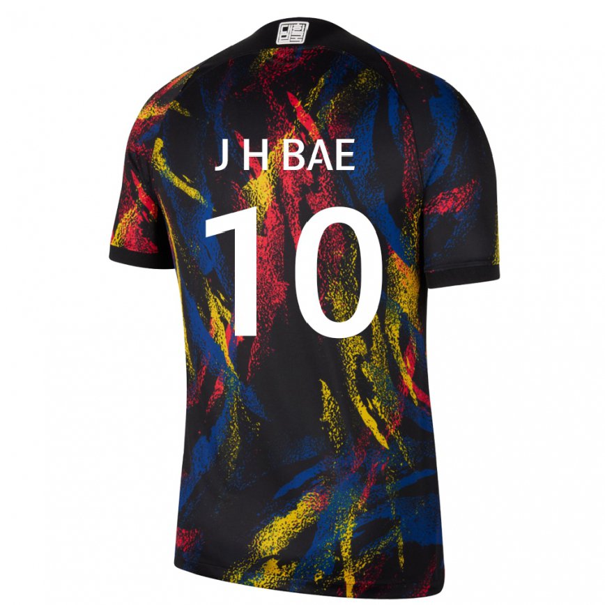 Mujer Camiseta Corea Del Sur Bae Joon Ho #10 Multicolor 2ª Equipación 22-24