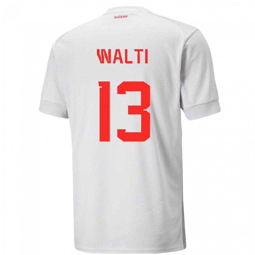 Mujer Camiseta Suiza Lia Walti #13 Blanco 2ª Equipación 22-24