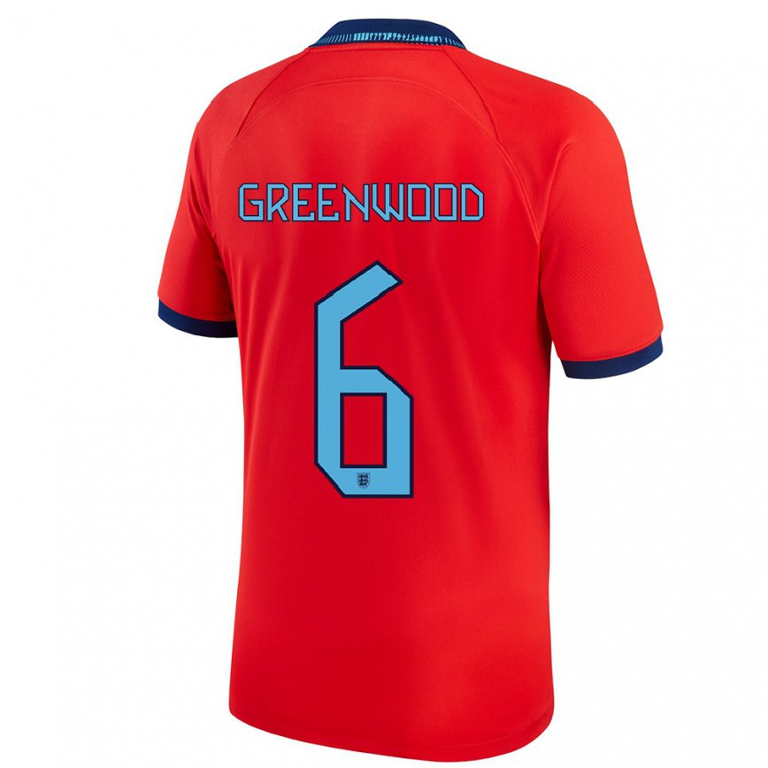 Mujer Camiseta Inglaterra Alex Greenwood #6 Rojo 2ª Equipación 22-24