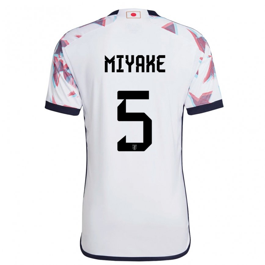 Mujer Camiseta Japón Shiori Miyake #5 Blanco 2ª Equipación 22-24