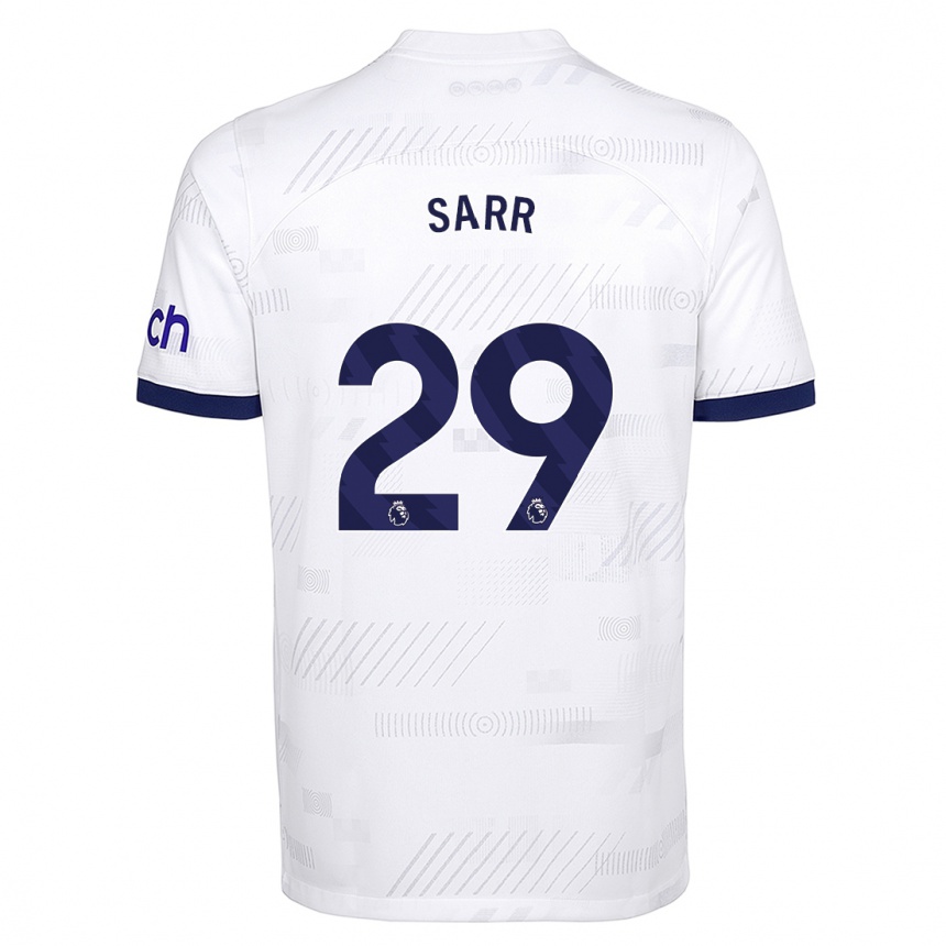 Niño Fútbol Camiseta Pape Matar Sarr #29 Blanco 1ª Equipación 2023/24