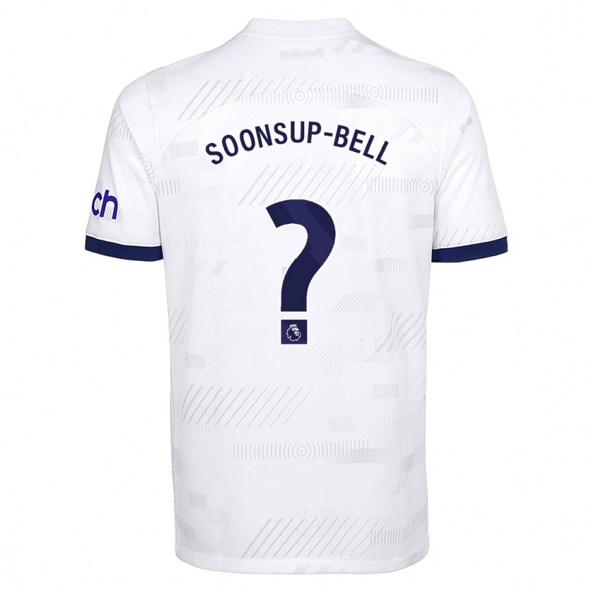 Niño Fútbol Camiseta Jude Soonsup-Bell #0 Blanco 1ª Equipación 2023/24