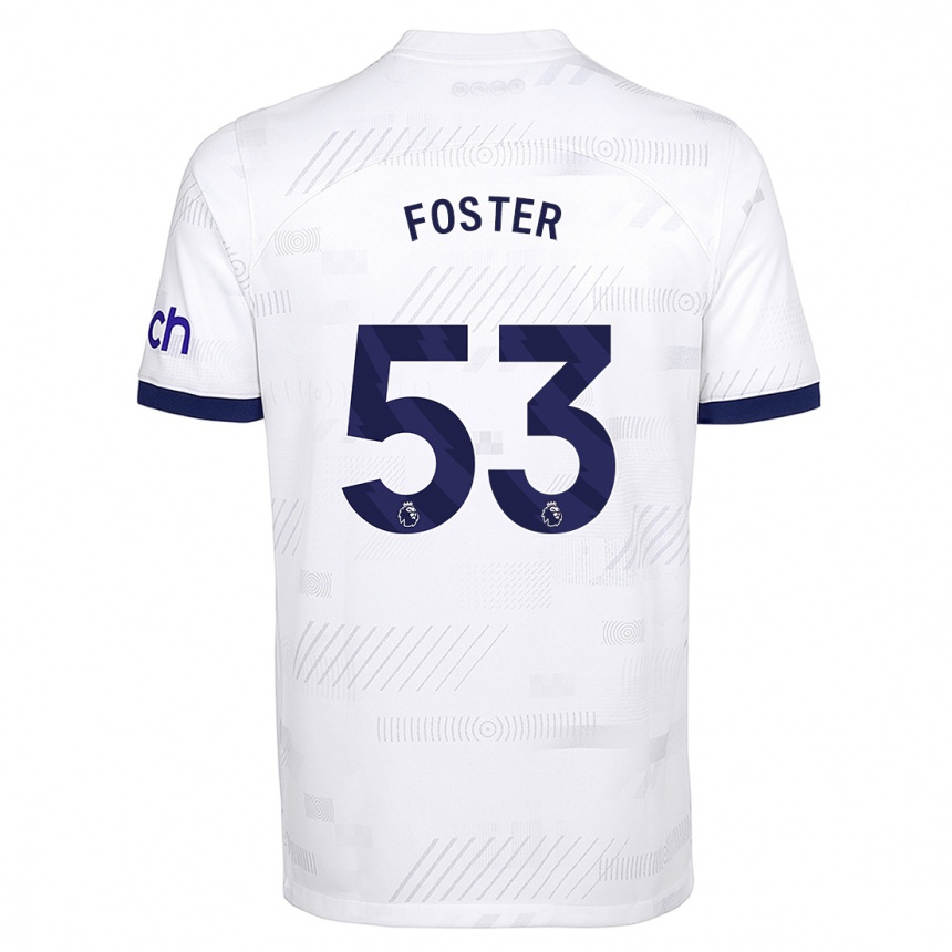 Niño Fútbol Camiseta Brooklyn Lyons Foster #53 Blanco 1ª Equipación 2023/24