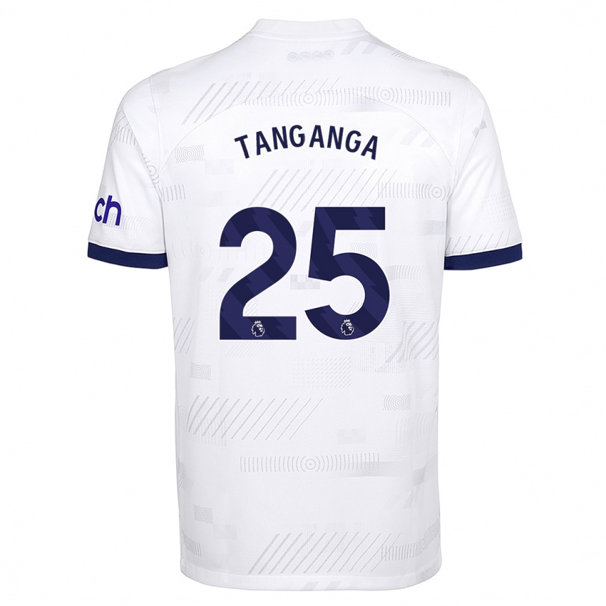 Niño Fútbol Camiseta Japhet Tanganga #25 Blanco 1ª Equipación 2023/24