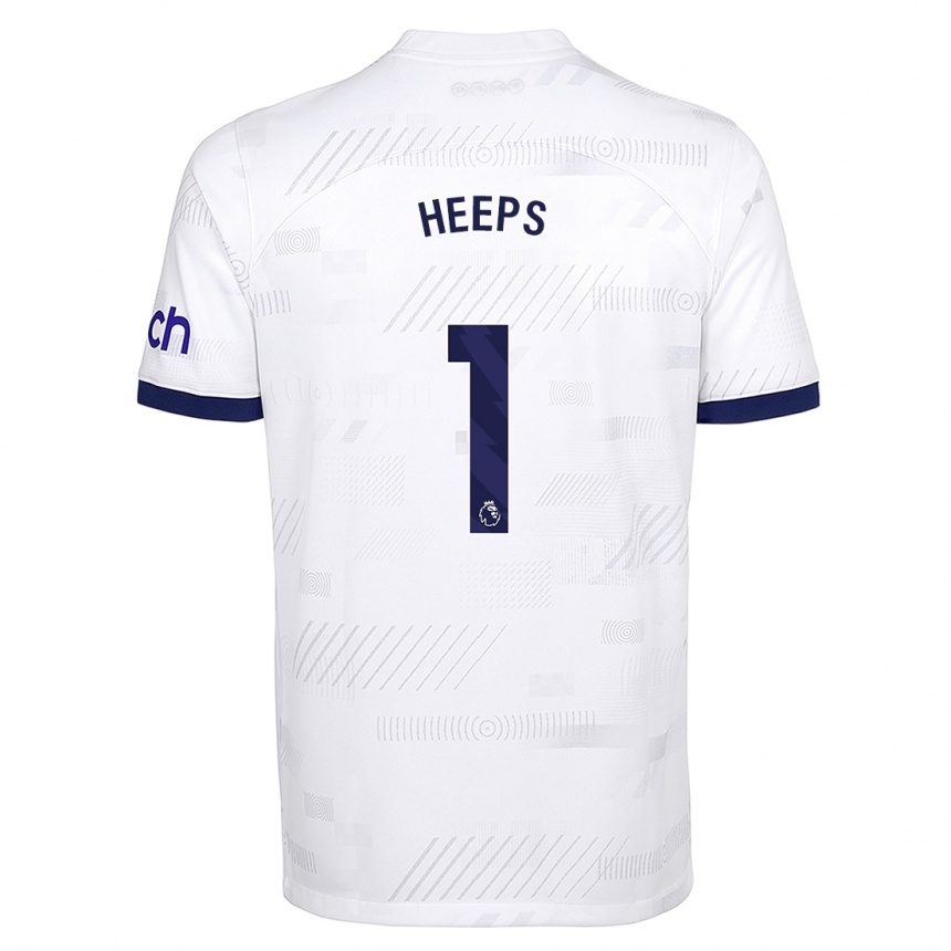 Niño Fútbol Camiseta Eleanor Heeps #1 Blanco 1ª Equipación 2023/24