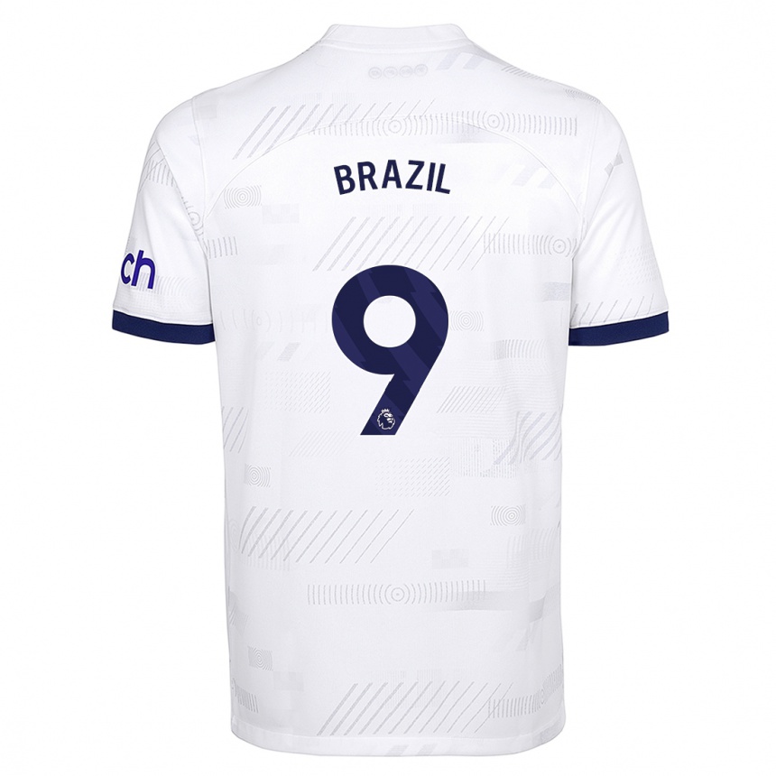 Niño Fútbol Camiseta Ellie Brazil #9 Blanco 1ª Equipación 2023/24