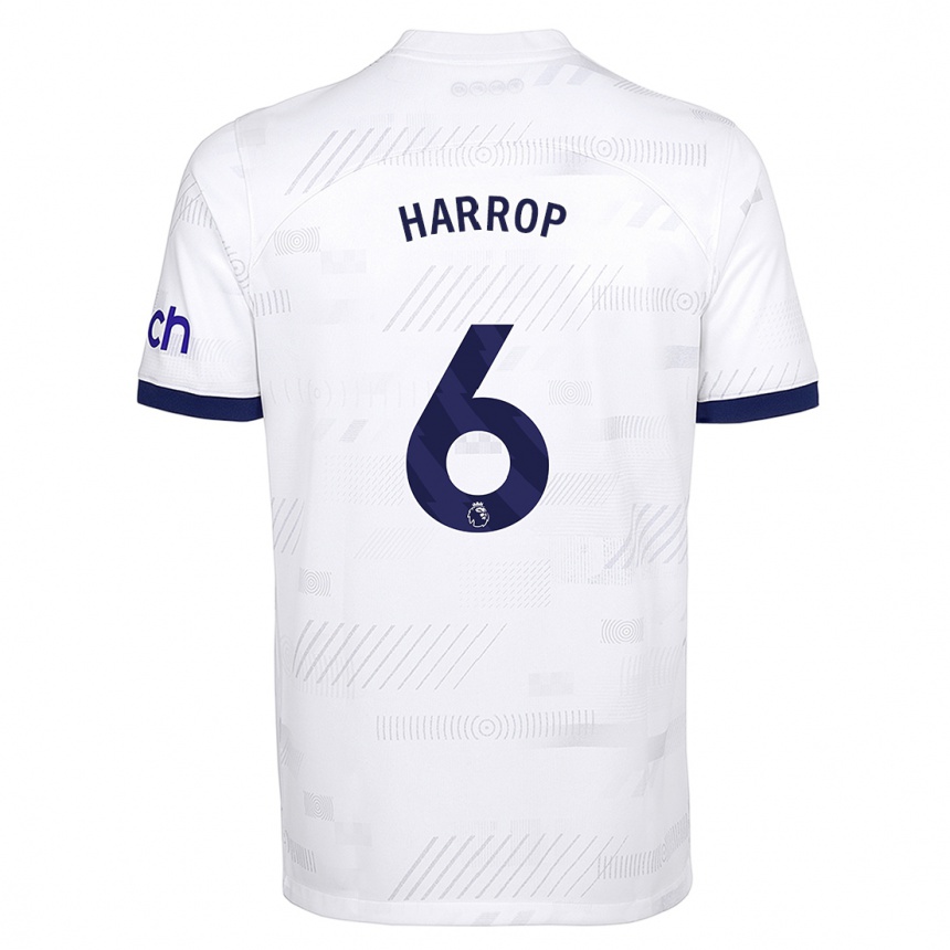 Niño Fútbol Camiseta Kerys Harrop #6 Blanco 1ª Equipación 2023/24