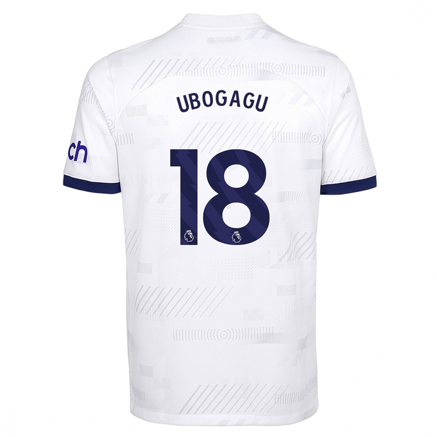 Niño Fútbol Camiseta Chioma Ubogagu #18 Blanco 1ª Equipación 2023/24