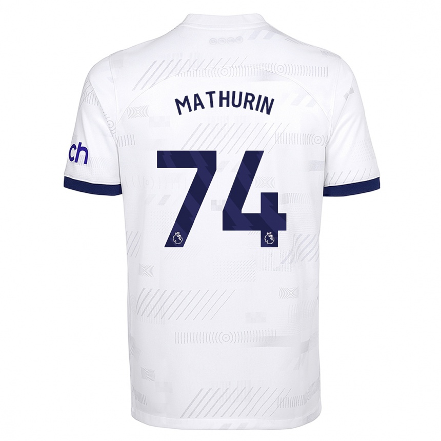 Niño Fútbol Camiseta Roshaun Mathurin #74 Blanco 1ª Equipación 2023/24