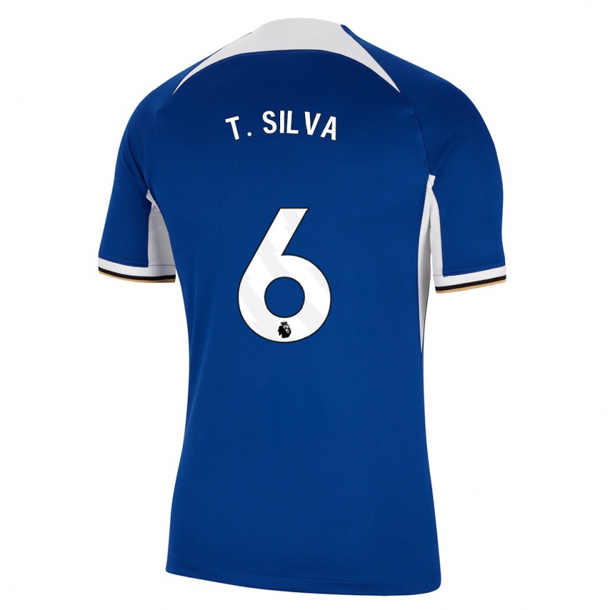 Niño Fútbol Camiseta Thiago Silva #6 Azul 1ª Equipación 2023/24