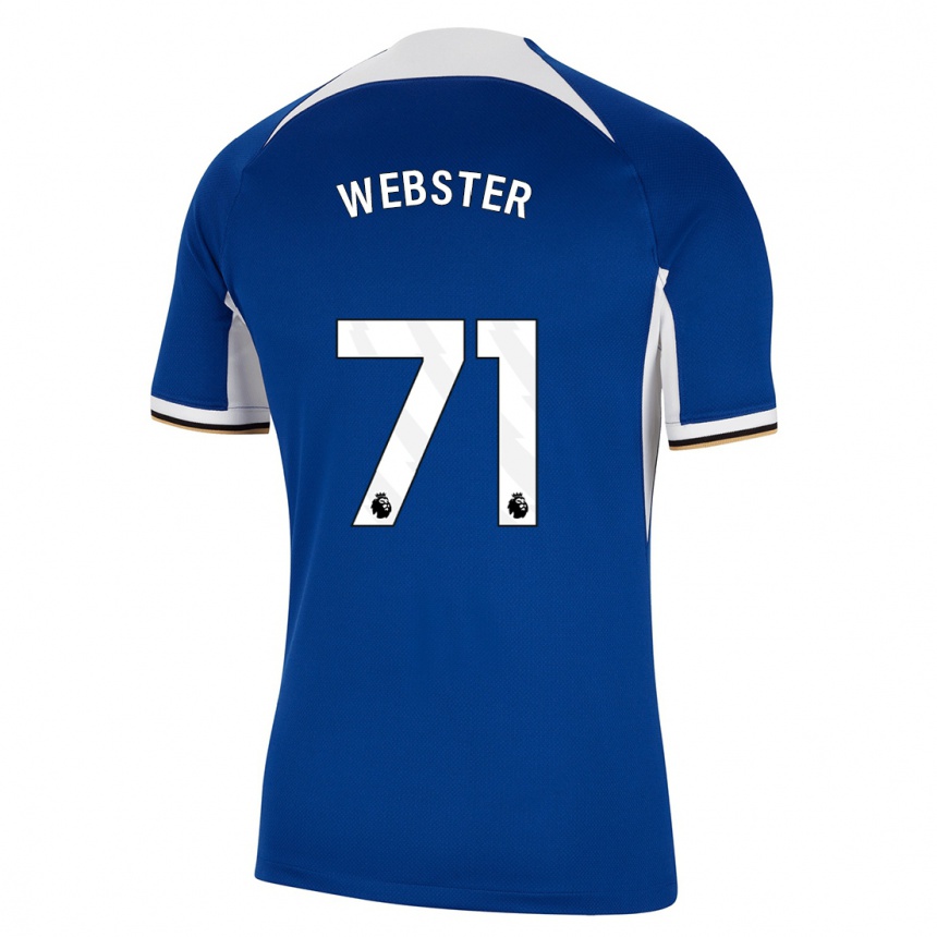 Niño Fútbol Camiseta Charlie Webster #71 Azul 1ª Equipación 2023/24