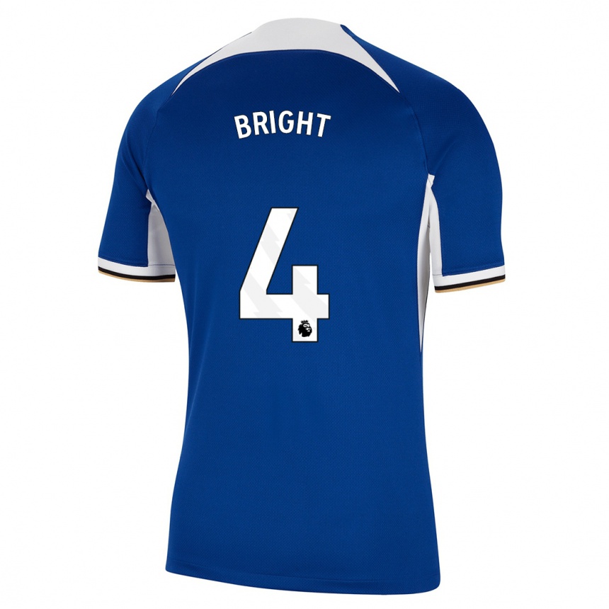 Niño Fútbol Camiseta Millie Bright #4 Azul 1ª Equipación 2023/24