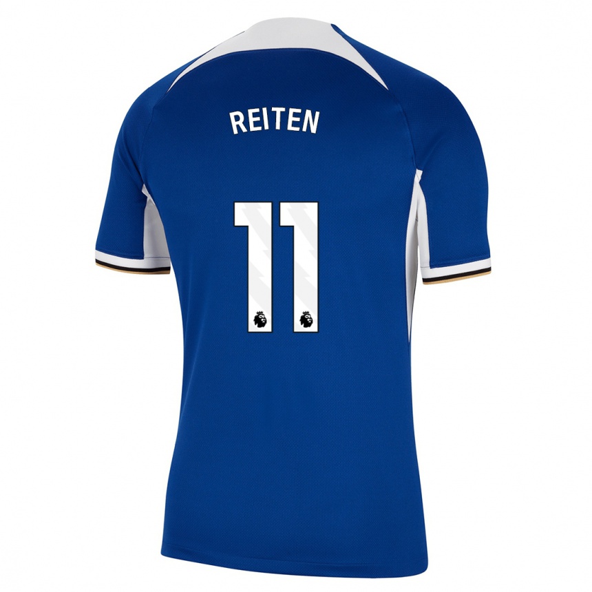 Niño Fútbol Camiseta Guro Reiten #11 Azul 1ª Equipación 2023/24