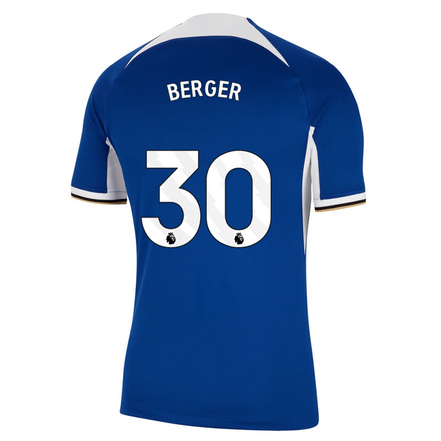 Niño Fútbol Camiseta Ann-Katrin Berger #30 Azul 1ª Equipación 2023/24