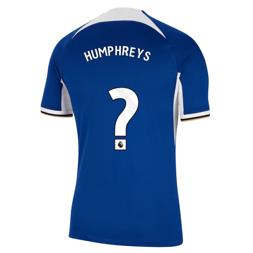 Niño Fútbol Camiseta Bashir Humphreys #0 Azul 1ª Equipación 2023/24