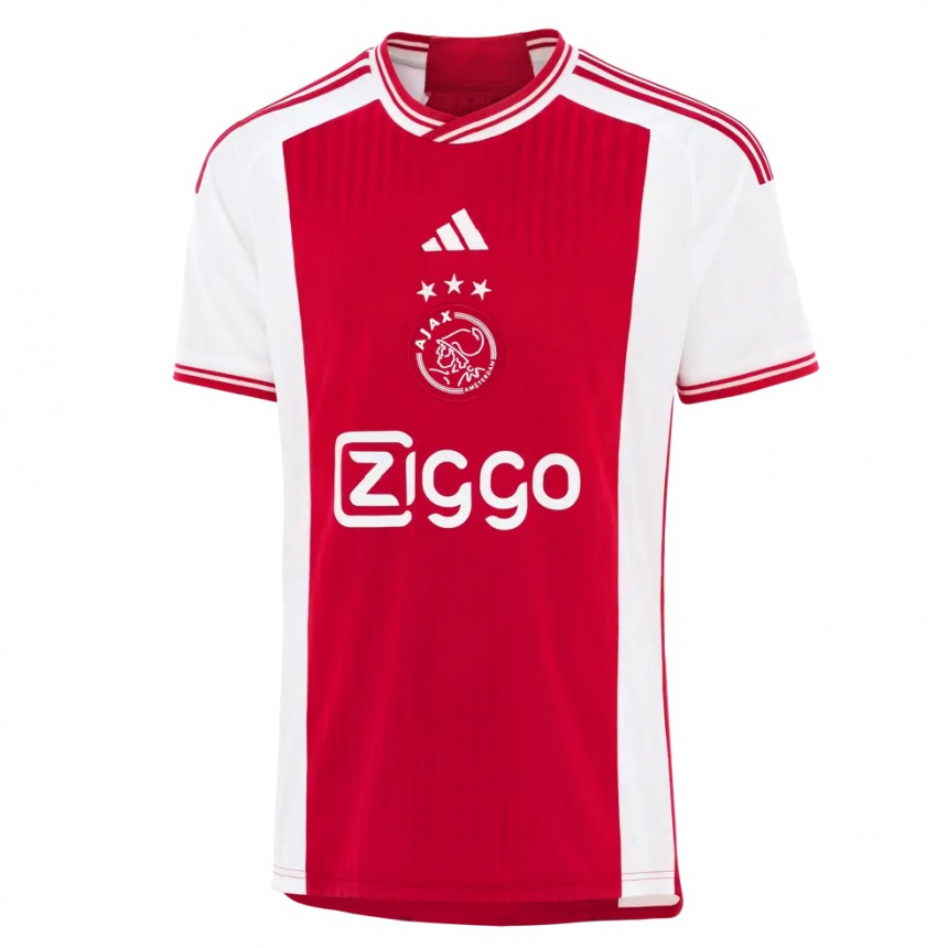 Niño Fútbol Camiseta Steven Berghuis #23 Rojo Blanco 1ª Equipación 2023/24