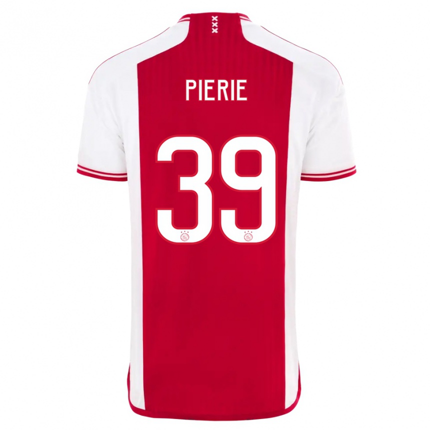 Niño Fútbol Camiseta Kik Pierie #39 Rojo Blanco 1ª Equipación 2023/24