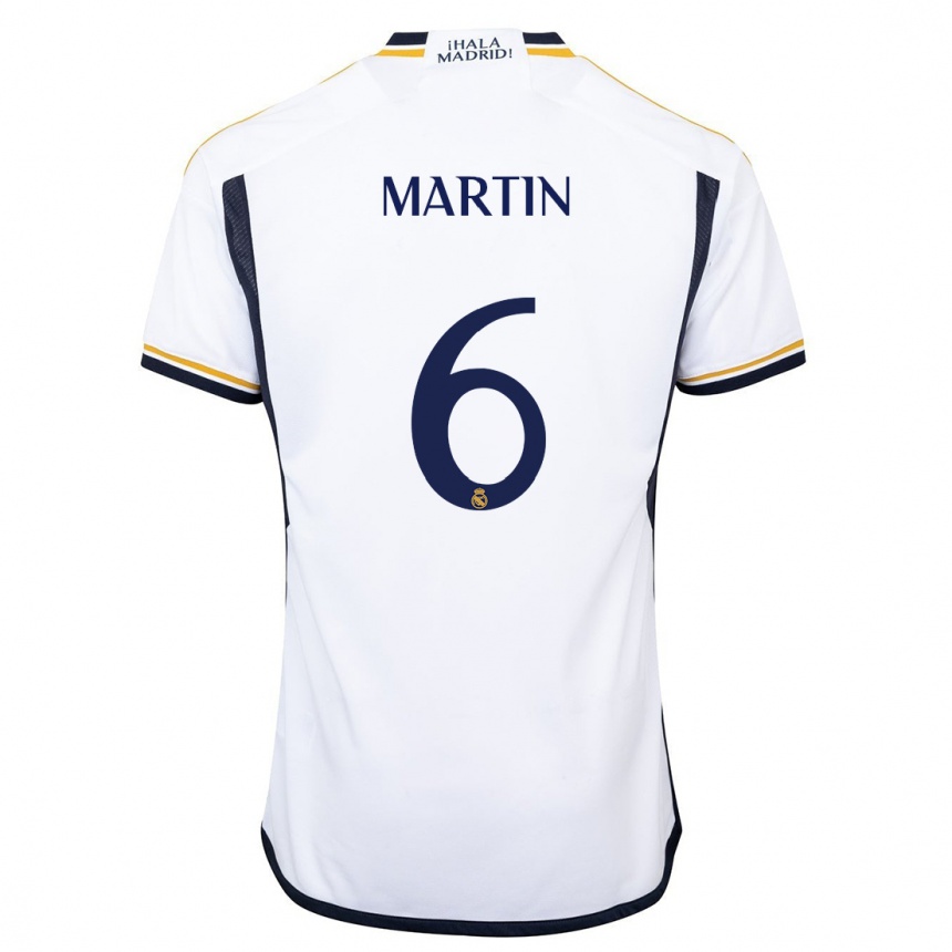 Niño Fútbol Camiseta Mario Martin #6 Blanco 1ª Equipación 2023/24