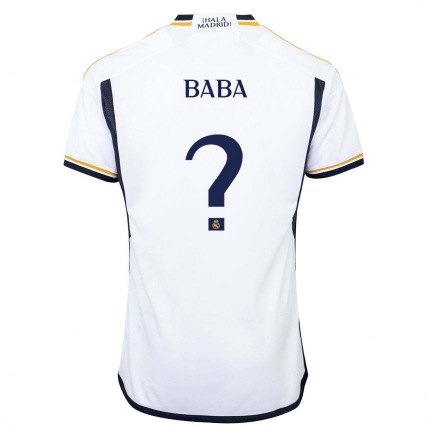 Niño Fútbol Camiseta Baba #0 Blanco 1ª Equipación 2023/24