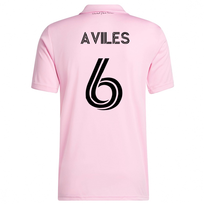 Niño Fútbol Camiseta Tomás Avilés #6 Rosa 1ª Equipación 2023/24