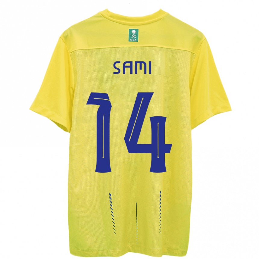 Niño Fútbol Camiseta Sami Al-Najei #14 Amarillo 1ª Equipación 2023/24