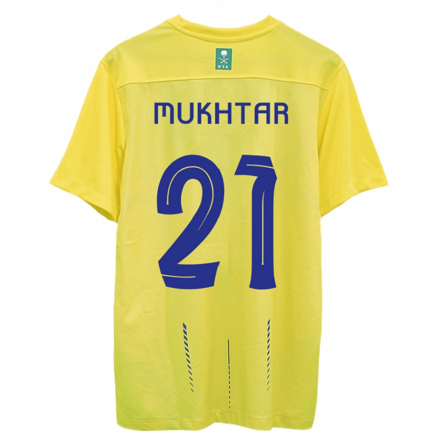 Niño Fútbol Camiseta Mukhtar Ali #21 Amarillo 1ª Equipación 2023/24