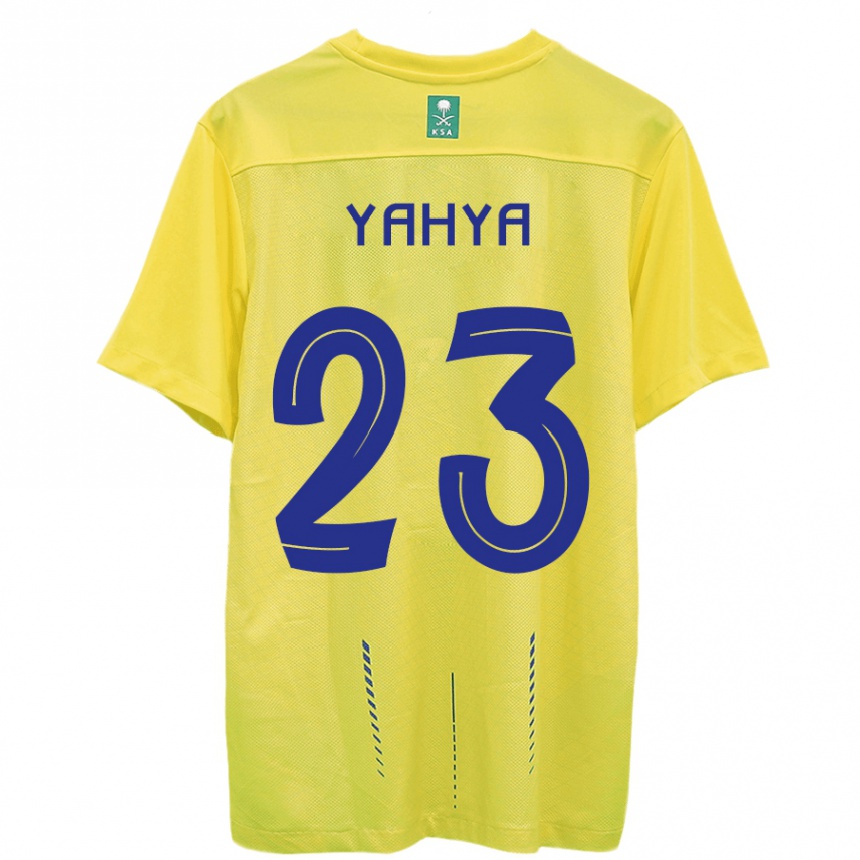 Niño Fútbol Camiseta Ayman Yahya #23 Amarillo 1ª Equipación 2023/24