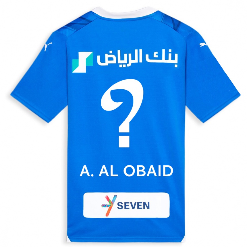 Niño Fútbol Camiseta Abdulrahman Al-Obaid #0 Azul 1ª Equipación 2023/24