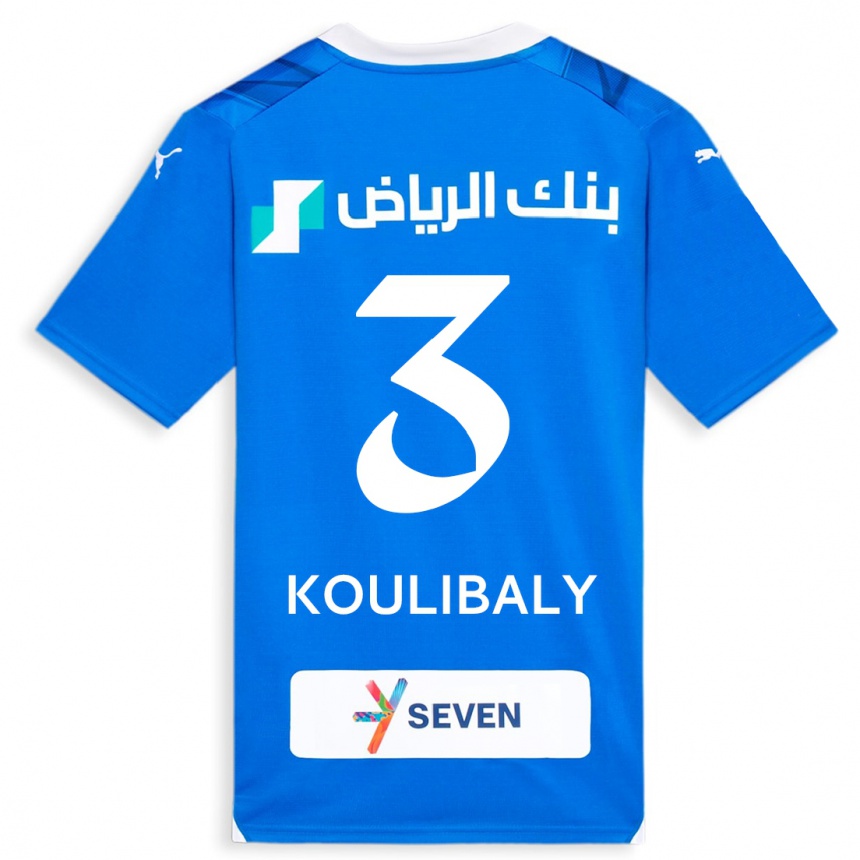 Niño Fútbol Camiseta Kalidou Koulibaly #3 Azul 1ª Equipación 2023/24