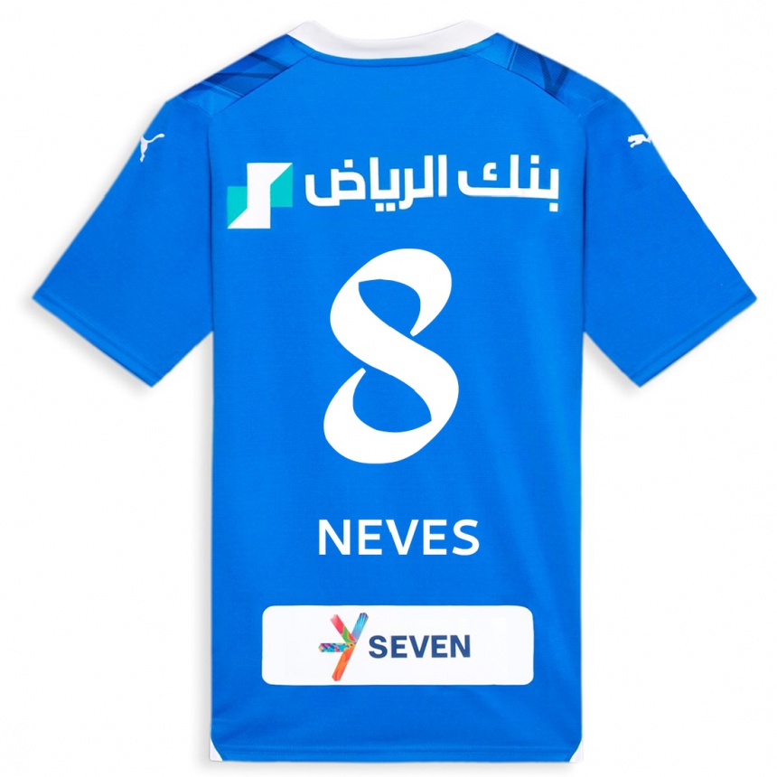 Niño Fútbol Camiseta Rúben Neves #8 Azul 1ª Equipación 2023/24