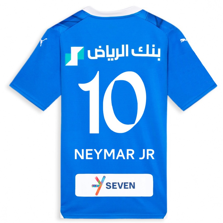 Niño Fútbol Camiseta Neymar #10 Azul 1ª Equipación 2023/24
