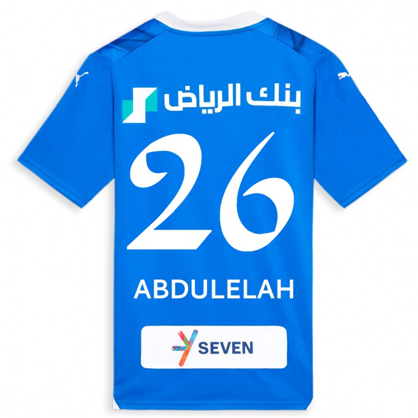 Niño Fútbol Camiseta Abdulelah Al-Malki #26 Azul 1ª Equipación 2023/24