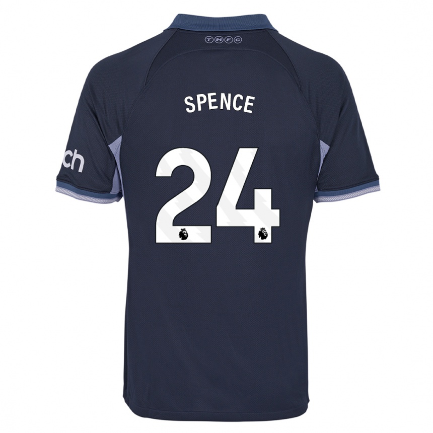 Niño Fútbol Camiseta Djed Spence #24 Azul Oscuro 2ª Equipación 2023/24