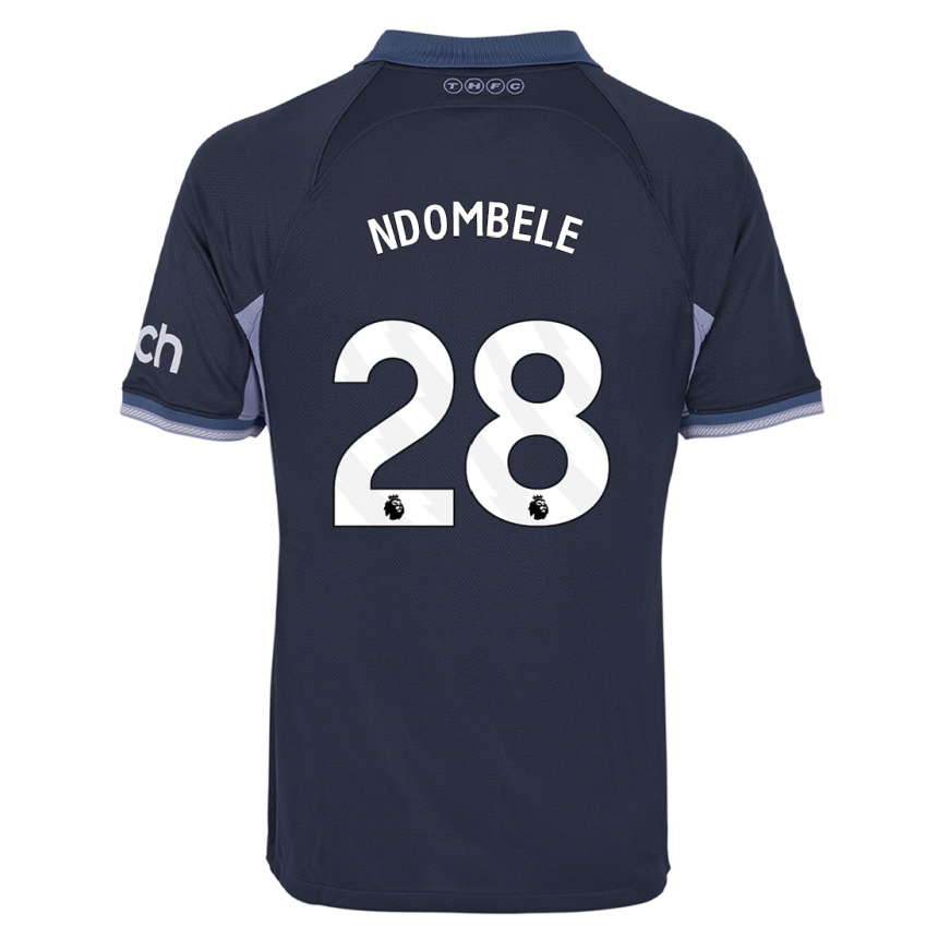 Niño Fútbol Camiseta Tanguy Ndombele #28 Azul Oscuro 2ª Equipación 2023/24