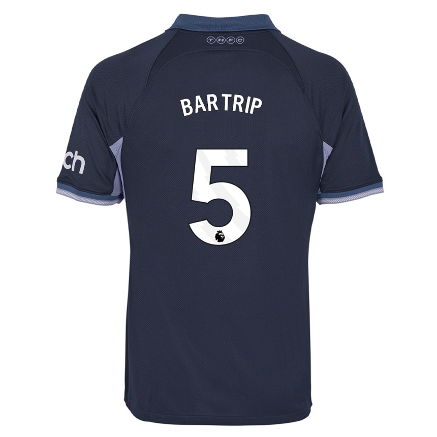 Niño Fútbol Camiseta Molly Bartrip #5 Azul Oscuro 2ª Equipación 2023/24