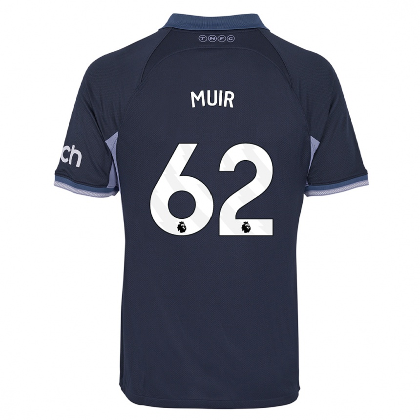 Niño Fútbol Camiseta Marqes Muir #62 Azul Oscuro 2ª Equipación 2023/24