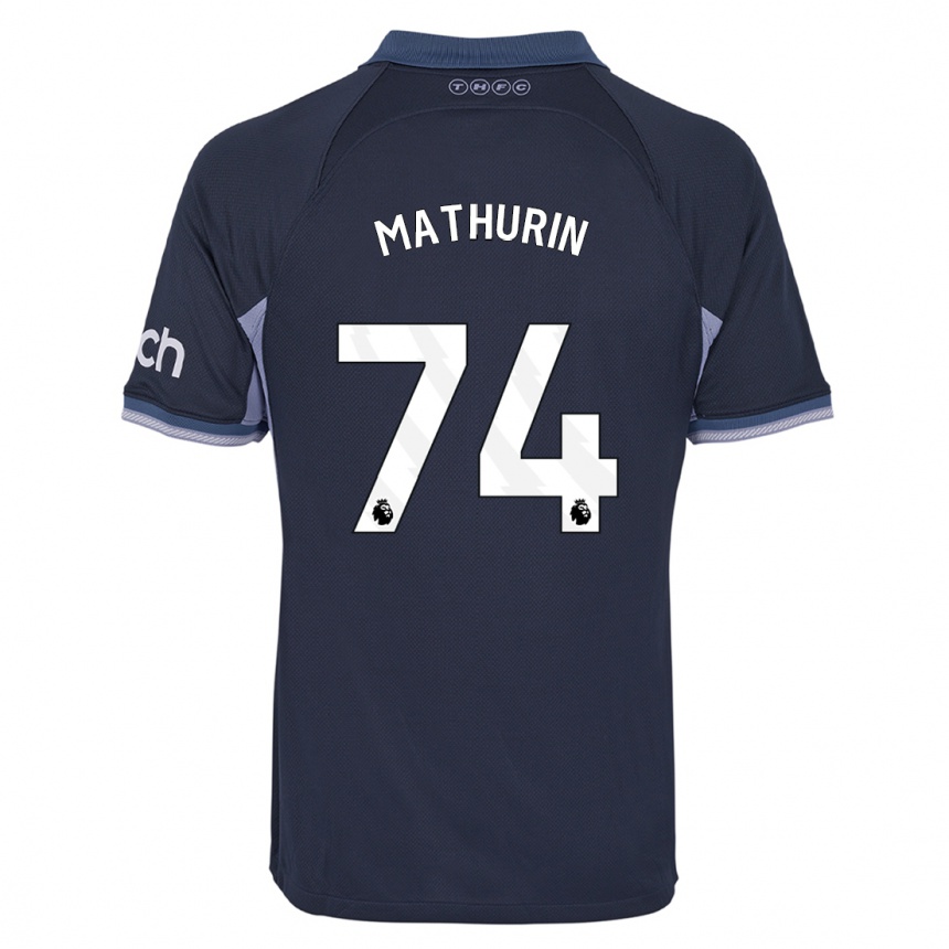 Niño Fútbol Camiseta Roshaun Mathurin #74 Azul Oscuro 2ª Equipación 2023/24