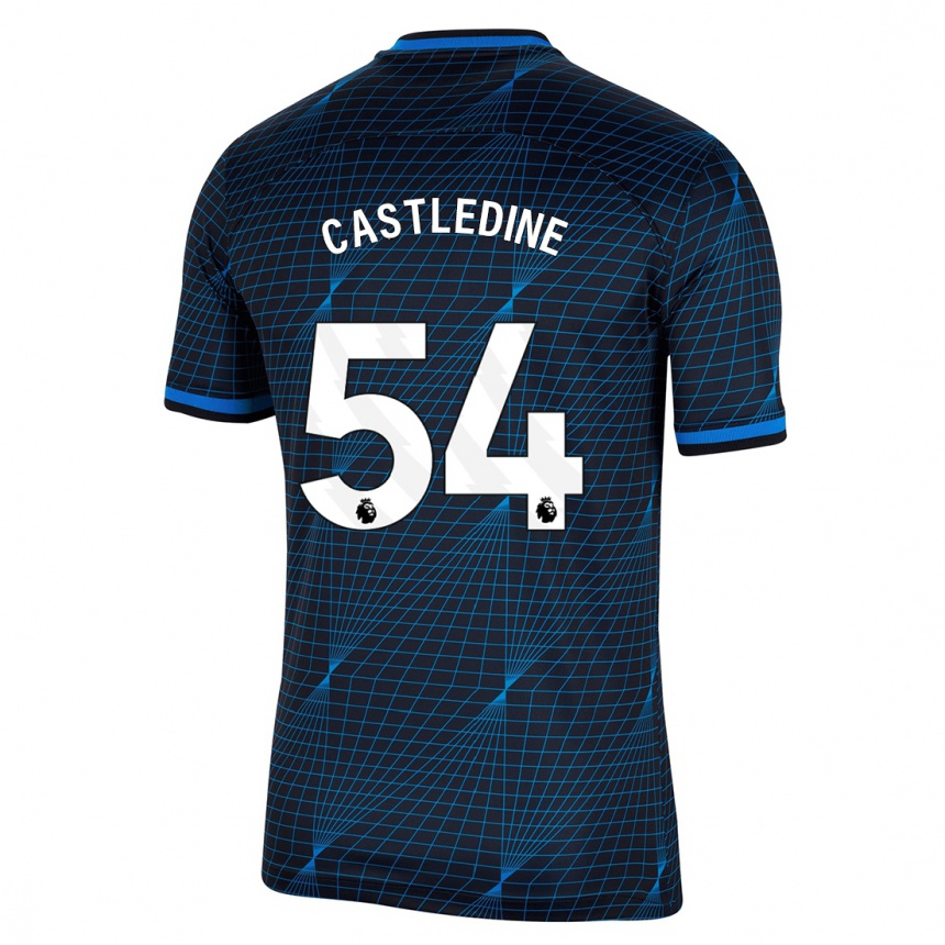 Niño Fútbol Camiseta Leo Castledine #54 Azul Oscuro 2ª Equipación 2023/24