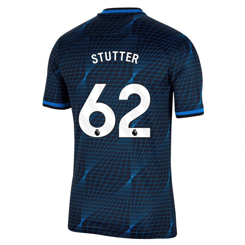 Niño Fútbol Camiseta Ronnie Stutter #62 Azul Oscuro 2ª Equipación 2023/24