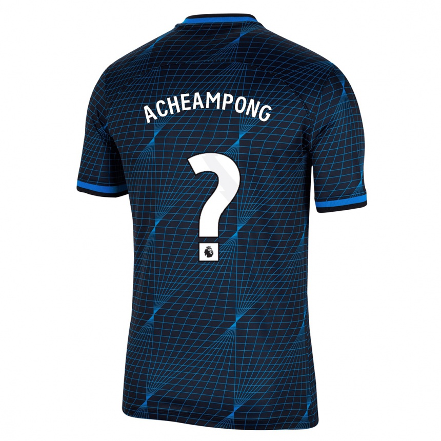 Niño Fútbol Camiseta Josh Acheampong #0 Azul Oscuro 2ª Equipación 2023/24