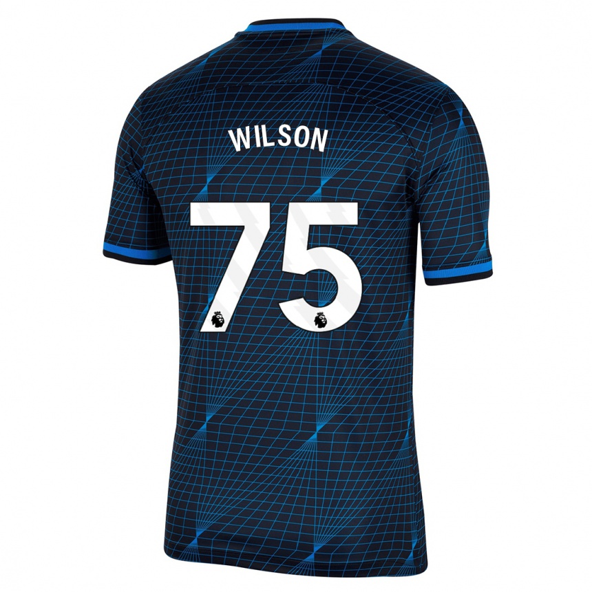 Niño Fútbol Camiseta Kaiden Wilson #75 Azul Oscuro 2ª Equipación 2023/24