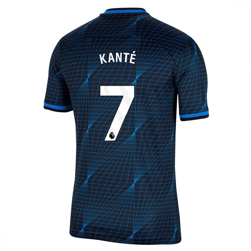 Niño Fútbol Camiseta N'golo Kante #7 Azul Oscuro 2ª Equipación 2023/24