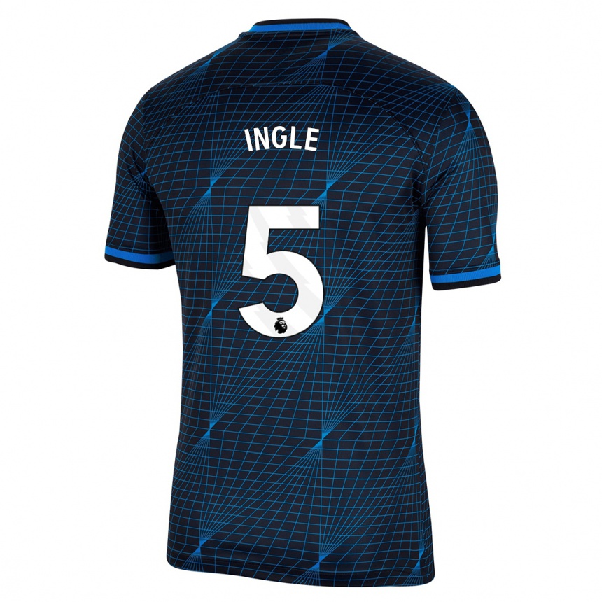 Niño Fútbol Camiseta Sophie Ingle #5 Azul Oscuro 2ª Equipación 2023/24