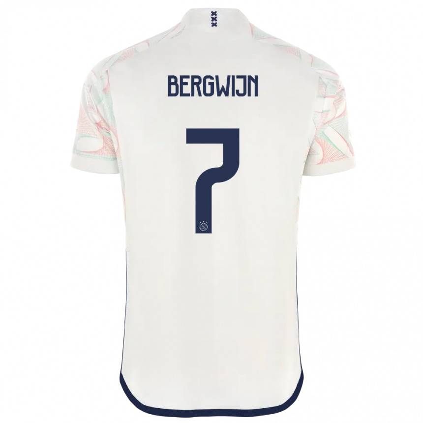 Niño Fútbol Camiseta Steven Bergwijn #7 Blanco 2ª Equipación 2023/24