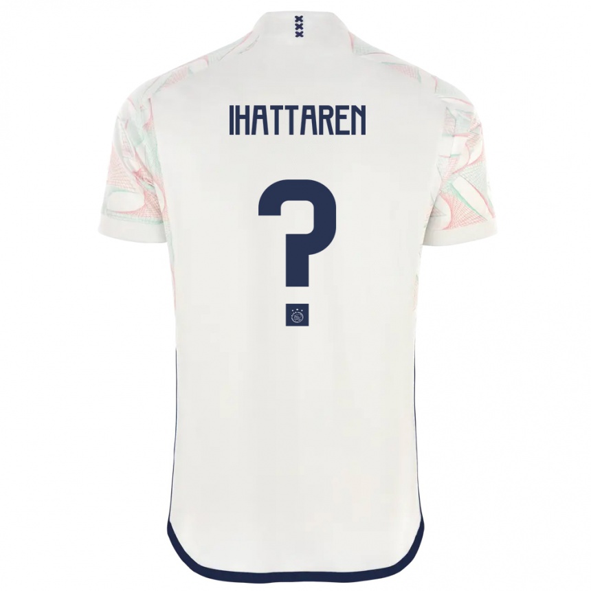 Niño Fútbol Camiseta Mohamed Ihattaren #0 Blanco 2ª Equipación 2023/24
