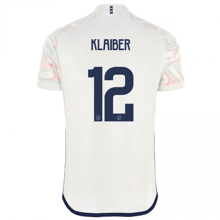 Niño Fútbol Camiseta Sean Klaiber #12 Blanco 2ª Equipación 2023/24